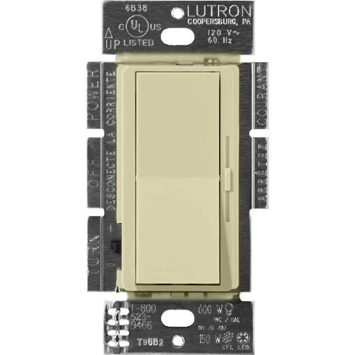 Lutron DVSCF-103P-277-SA Diva 3-Wire Fluorescent Dimmer, Single Pole/3-Way, 277V, 6A, Sage