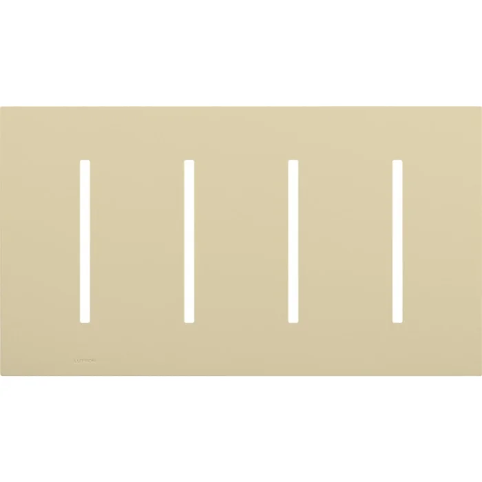 Lutron LWT-GGGG-IV Grafik T 4-Gang Wallplate, Ivory