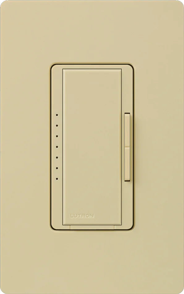 Lutron MAELV-600-IV Maestro Digital Fade Dimmer, Single Pole/Multi-Location, 600W Electronic Low Voltage, Ivory