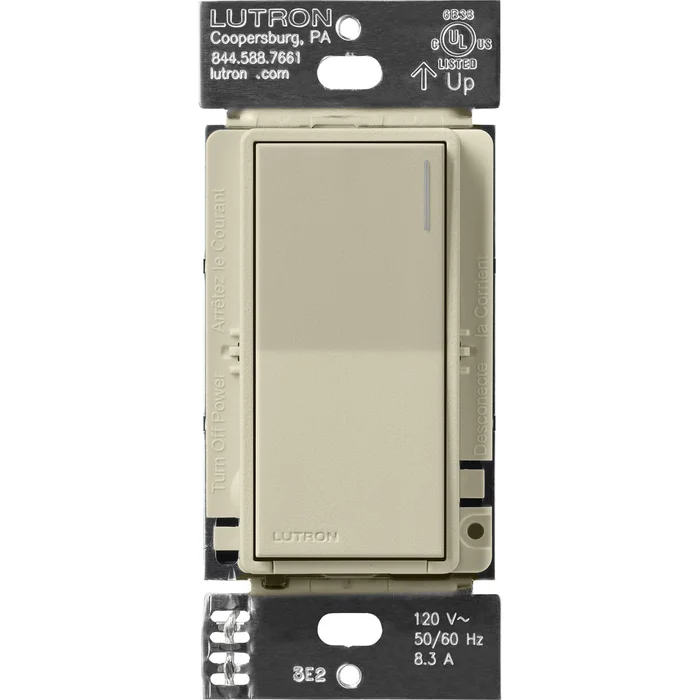 Lutron RRST-8ANS-CY RadioRA 3 Sunnata RF Switch, 8A, Clay