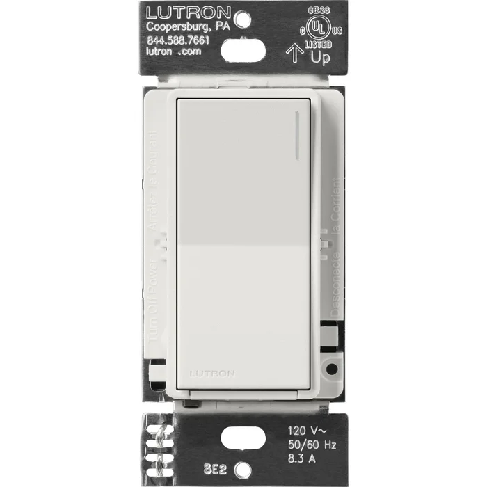 Lutron RRST-8ANS-LG RadioRA 3 Sunnata RF Switch, 8A, Lunar Gray