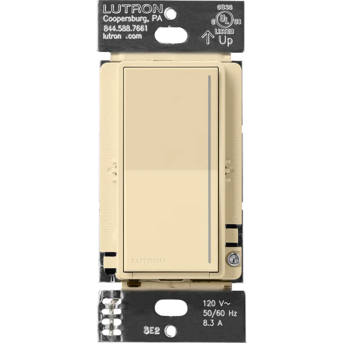 Lutron RRST-PRO-N-IV RadioRA 3 Sunnata RF PRO LED+ Dimmer, 250W LED/CFL, 500W ELV/Incandescent/Halogen, 400VA MLV, Ivory