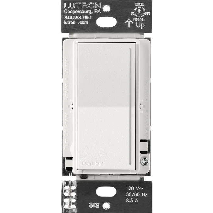 Lutron RRST-PRO-N-WH RadioRA 3 Sunnata RF PRO LED+ Dimmer, 250W LED/CFL, 500W ELV/Incandescent/Halogen, 400VA MLV, White