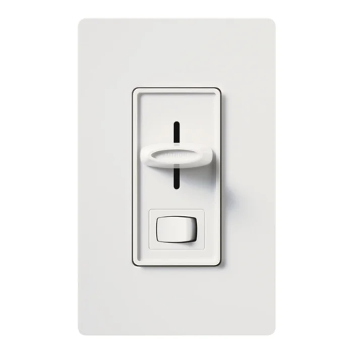 Lutron S-10P-WH Skylark Dimmer with On/Off Switch, Single Pole, 1000W Incandescent/Halogen, White