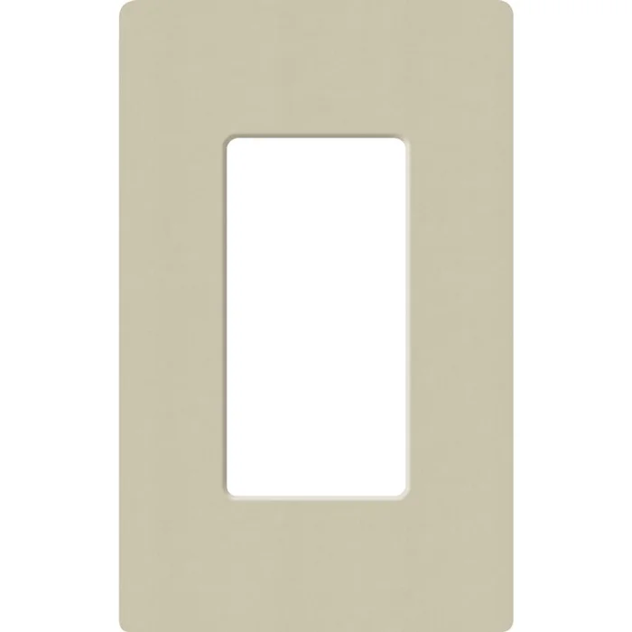 Lutron SC-1-CY Satin Decora 1-Gang Screwless Wallplate, Clay