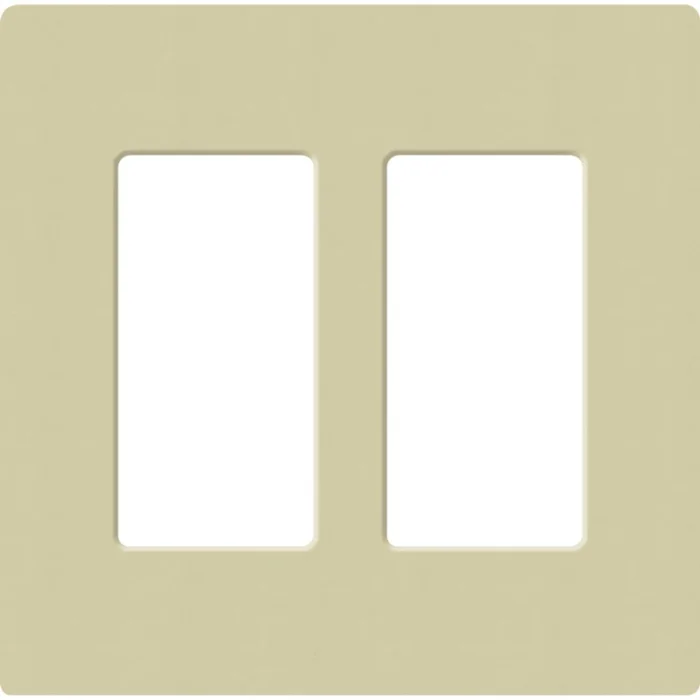 Lutron SC-2-SA Satin Decora 2-Gang Screwless Wallplate, Sage