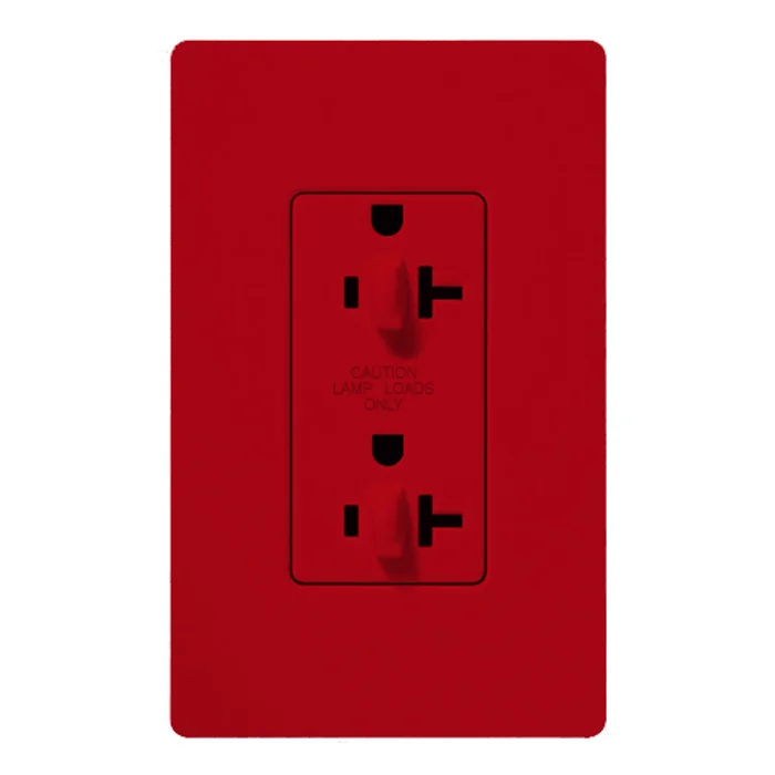Lutron SCR-20-DDTR-HT 20A 120/125V Dual Dimming Tamper Resistant Receptacle, Hot
