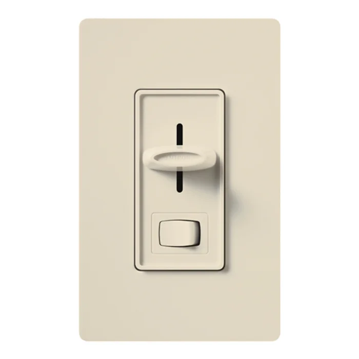 Lutron SF-103P-LA Skylark Dimmer with On/Off Switch, 3-Way, 120V, 8A 3-Wire LED Driver/Fluorescent Ballast, Light Almond