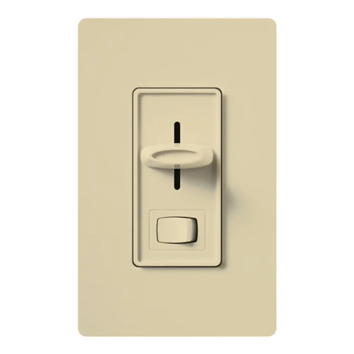 Lutron SF-10P-IV Skylark Dimmer with On/Off Switch, Single Pole, 120V, 8A 3-Wire LED Driver/Fluorescent Ballast, Ivory