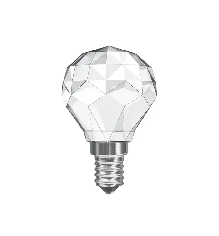Luxram CrystaLED Ball E14 3W Warm White 3000K, 300lm, Clear Crystal Finish, 3yrs Warranty • 700200143