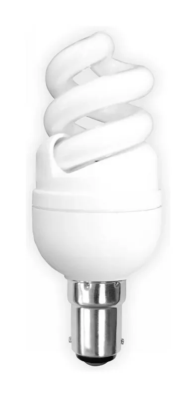 Luxram Super Mini Supreme Spiral B15 11W Natural White 4000K Compact Fluorescent • 587815112