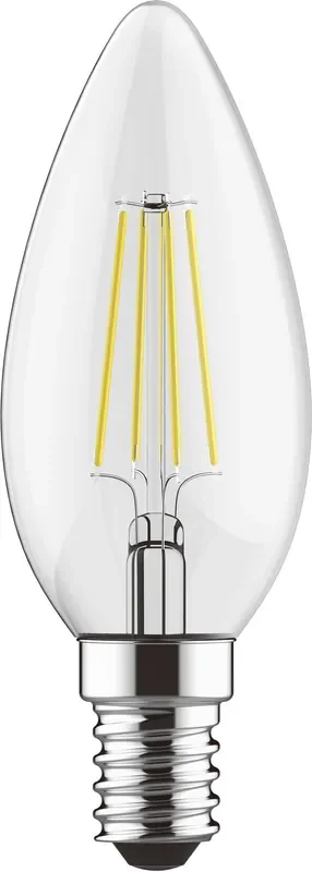 Luxram Value Classic LED Candle E14 4W 2700K Warm White, 470lm, Clear Finish • 763411133