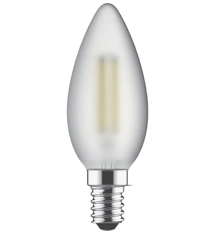Luxram Value Classic LED Candle E14 4W Warm White 2700K, 470lm, Frosted Finish • 763431133
