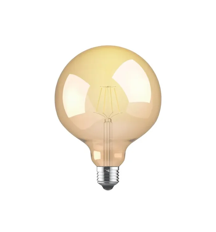 Luxram Value Vintage LED Globe 125mm E27 4W 2200K, 330lm, Amber Finish • 763828123