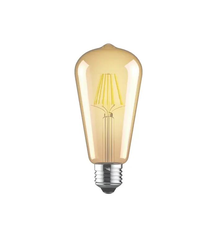Luxram Value Vintage LED Rustica Tradition Tip/M ST64 E27 4W 2200K, 330lm, Amber Finish • 763721133