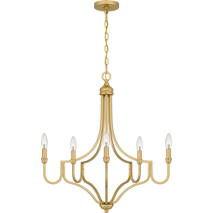 Mabel Five Light Chandelier in Light Gold (10|MAB5026LG)