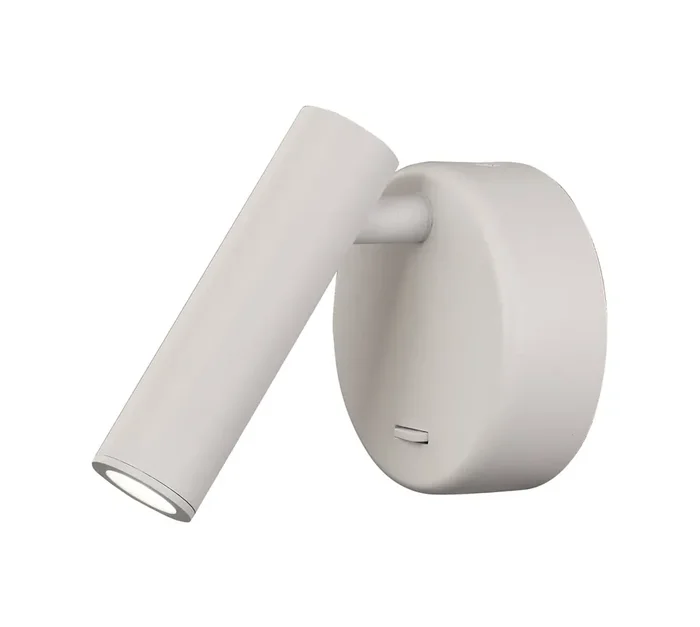 Mantra Fusion M6075 Prea Wall/Reading Light, 3W LED, 3000K, 210lm, Switched, White, 3yrs Warranty • M6075