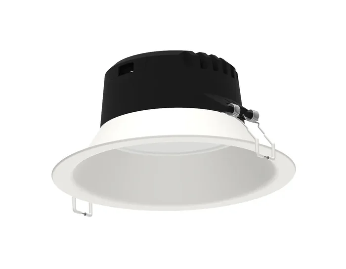 Mantra Fusion M6398 Medano Downlight 17.3cm Round, 12W, 3000K, 1100lm, White, Cutout 150mm, Cut Out 150mm, 3yrs Warranty • M6398