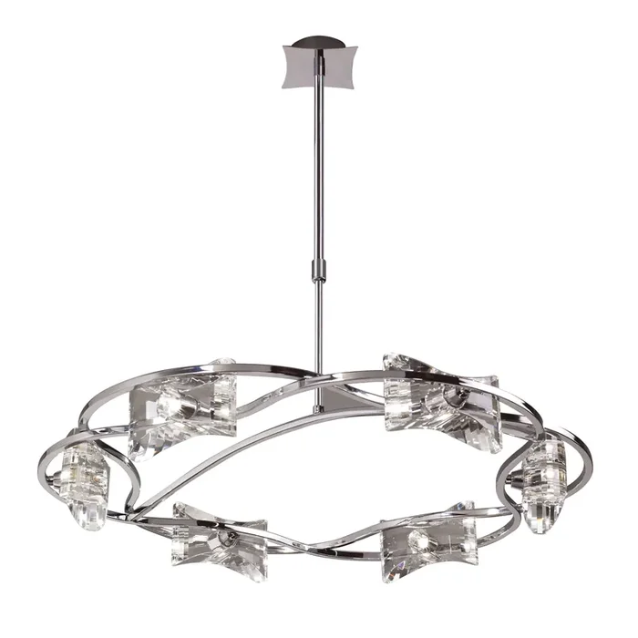 Mantra M0887 Kromo Telescopic 6 Light G9 Round, Polished Chrome • M0887