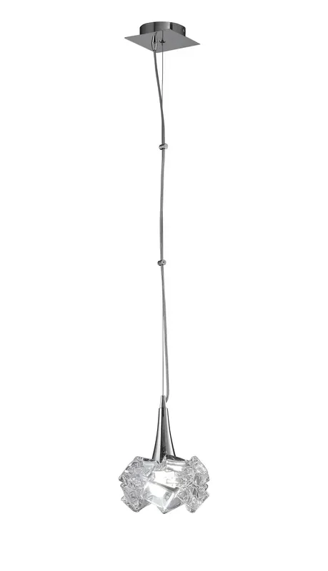 Mantra M3963 Artic Pendant 1 Light E27 Large, Polished Chrome • M3963