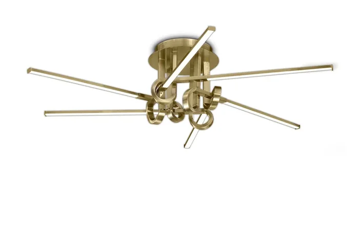 Mantra M6129 Cinto Ceiling 42W LED, 3000K, 3360lm, Antique Brass, 3yrs Warranty • M6129