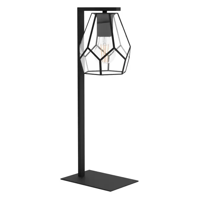 Mardyke Black with Clear Glass Shade Table Lamp