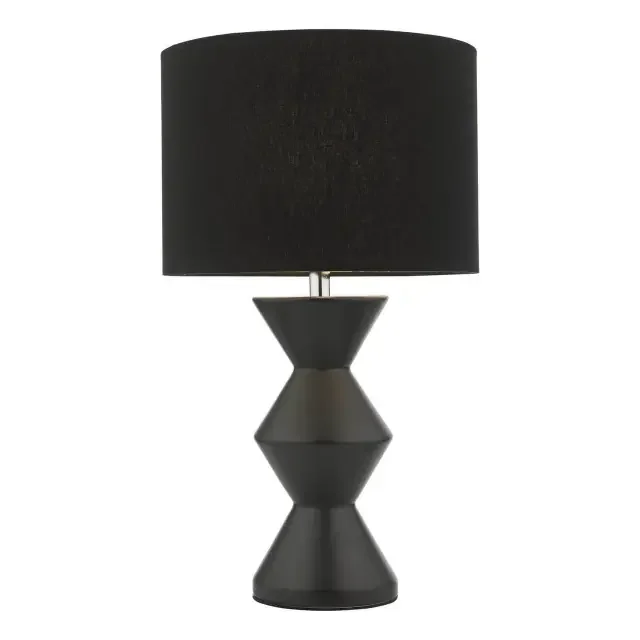 Max Black Ceramic with Shade Table Lamp
