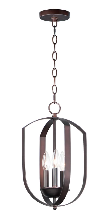 Maxim 10033OI Provident Three Light Chandelier, Oil Rubbed Bronze