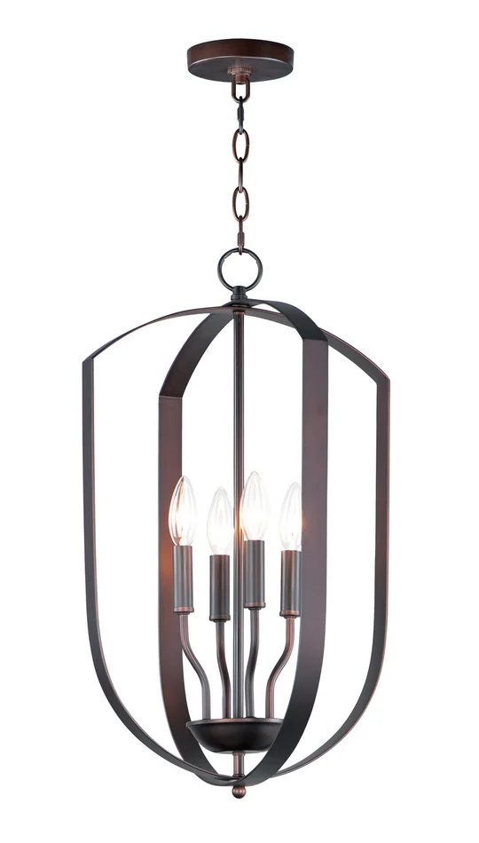 Maxim 10034OI Provident Four Light Chandelier, Oil Rubbed Bronze