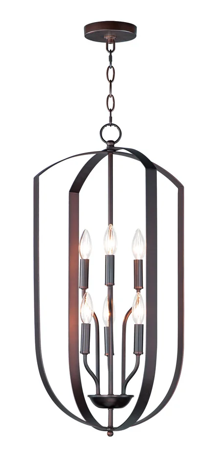 Maxim 10039OI Provident Six Light Chandelier, Oil Rubbed Bronze