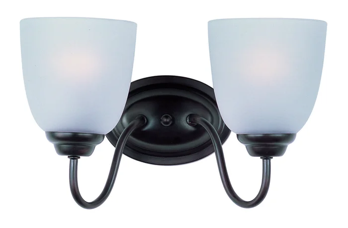 Maxim 10072FTOI Stefan Two Light Bath Vanity, Oil Rubbed Bronze