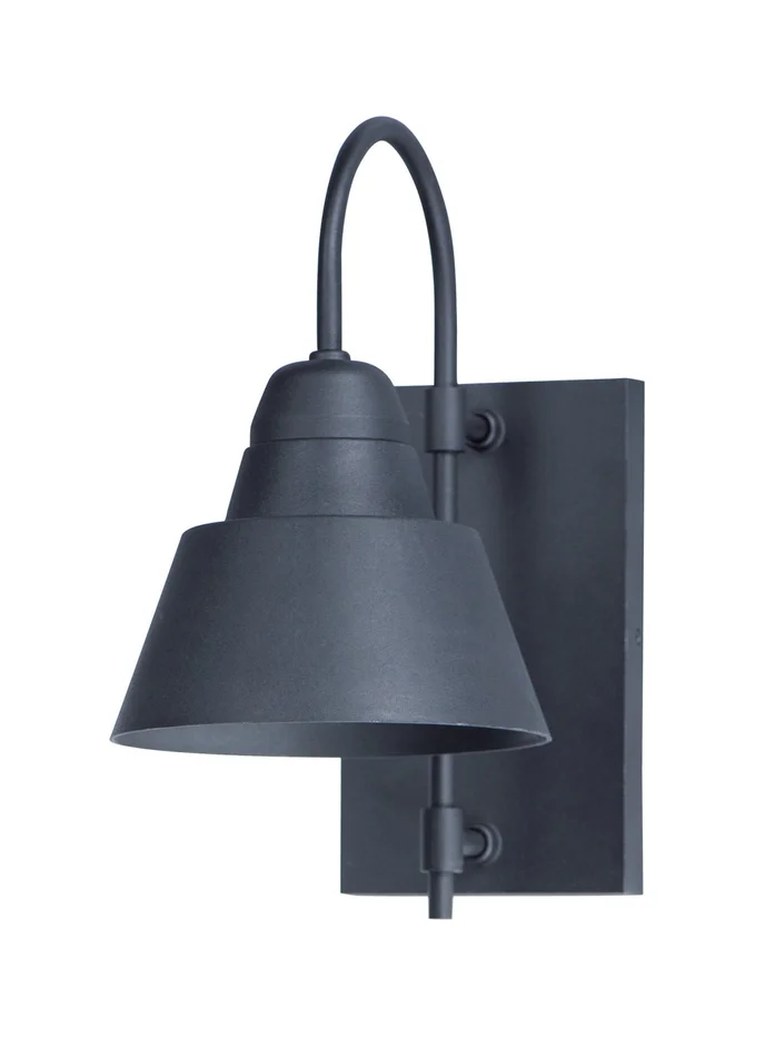 Maxim 10103BK Shoreline One Light Outdoor Wall Lantern, Black