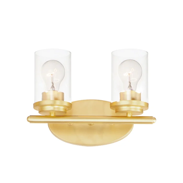 Maxim 10212CLSBR Corona Two Light Bath Vanity, Satin Brass