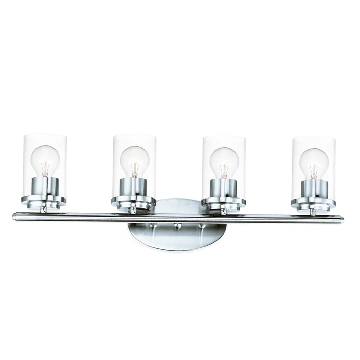 Maxim 10214CLPC Corona Four Light Bath Vanity, Polished Chrome