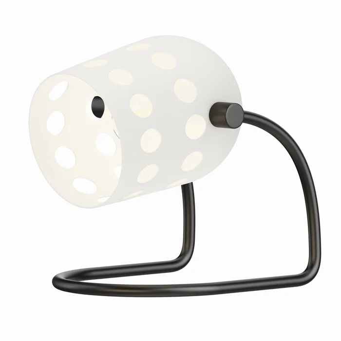 Maxim 21248WTBK Dottie One Light Desk Lamp, Black