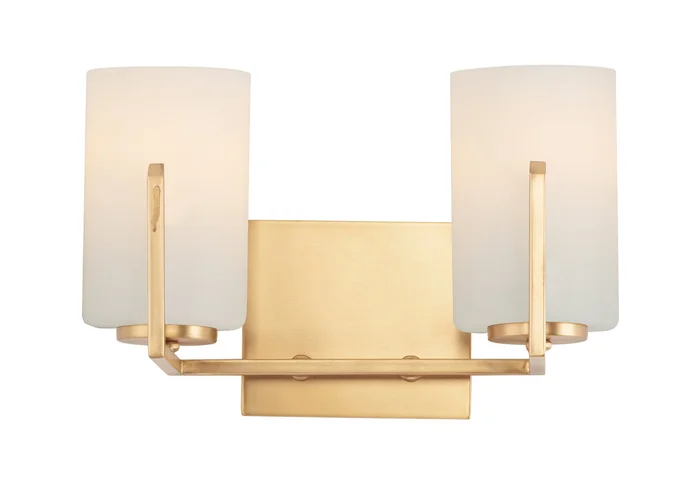 Maxim 21282SWSBR Dart Two Light Bath Vanity, Satin Brass