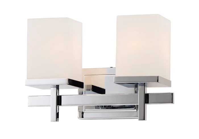 Maxim 2152SWPC Tetra Two Light Bath Vanity, Polished Chrome