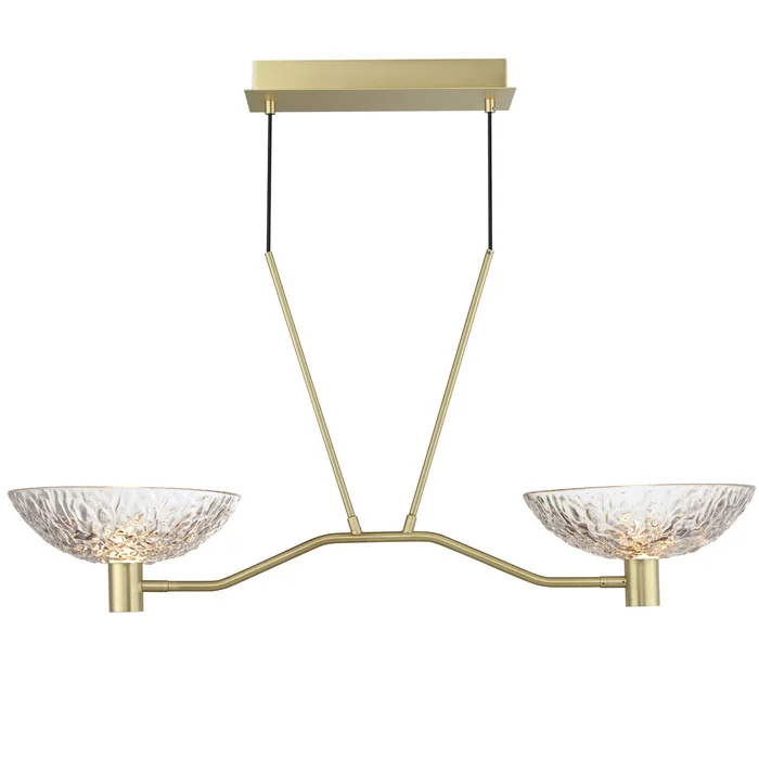 Maxim 24982TCSBR Metropolis LED Linear Pendant, Satin Brass
