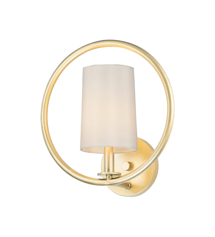 Maxim 25291OFNAB Meridian One Light Semi-Flush Mount, Natural Aged Brass