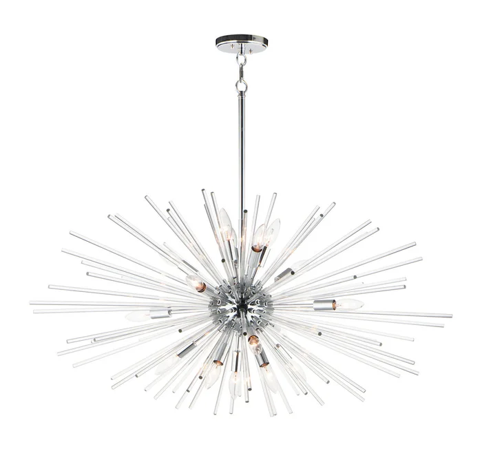 Maxim 28668CLPC Polaris 16 Light Pendant, Polished Chrome