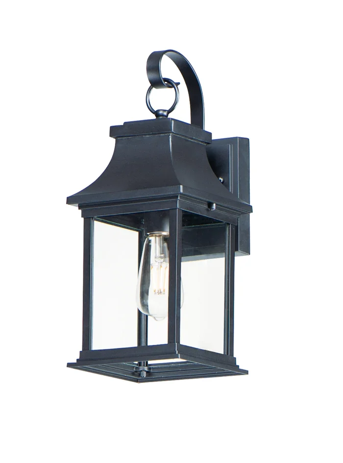 Maxim 30022CLBK Vicksburg One Light Outdoor Wall Lantern, Black