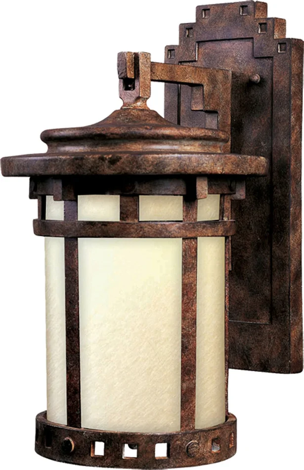 Maxim 3143MOSE Santa Barbara Dark Sky One Light Outdoor Wall Lantern, Sienna