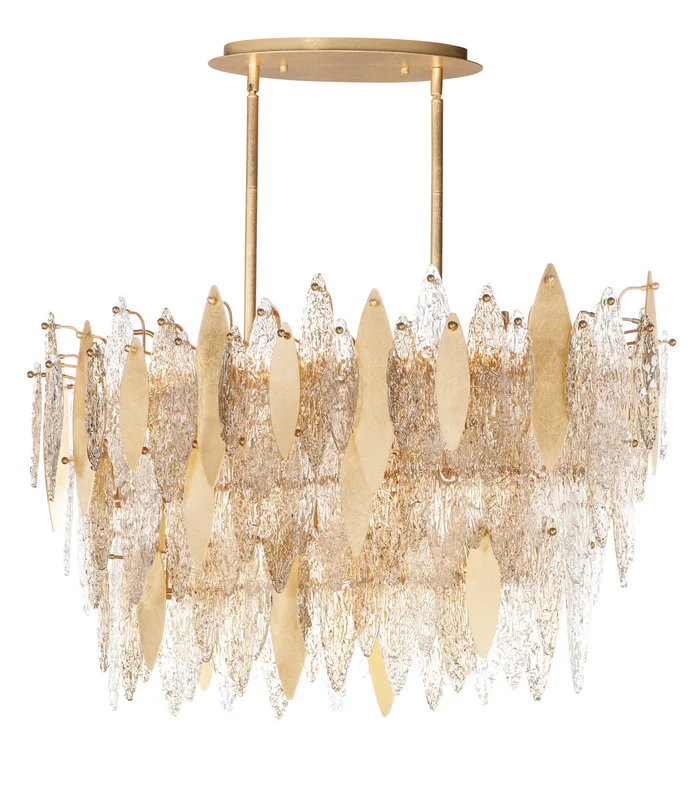 Maxim 32326CLCMPGL Majestic 18 Light Chandelier, Gold Leaf