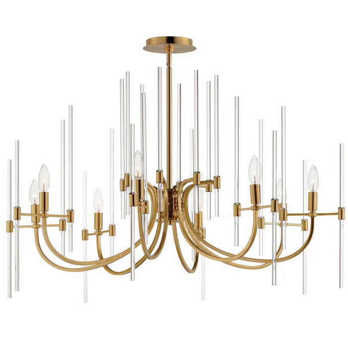 Maxim 38408CLHR Divine Eight Light Chandelier, Heritage