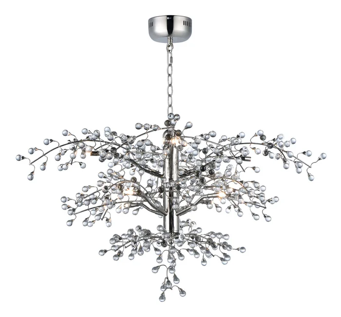 Maxim 38504CLPN Cluster LED Chandelier, Polished Nickel