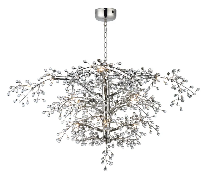 Maxim 38506CLPN Cluster LED Chandelier, Polished Nickel