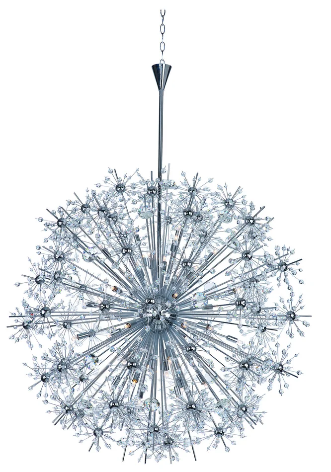 Maxim 39747BCPC Starfire 40 Light Chandelier, Polished Chrome