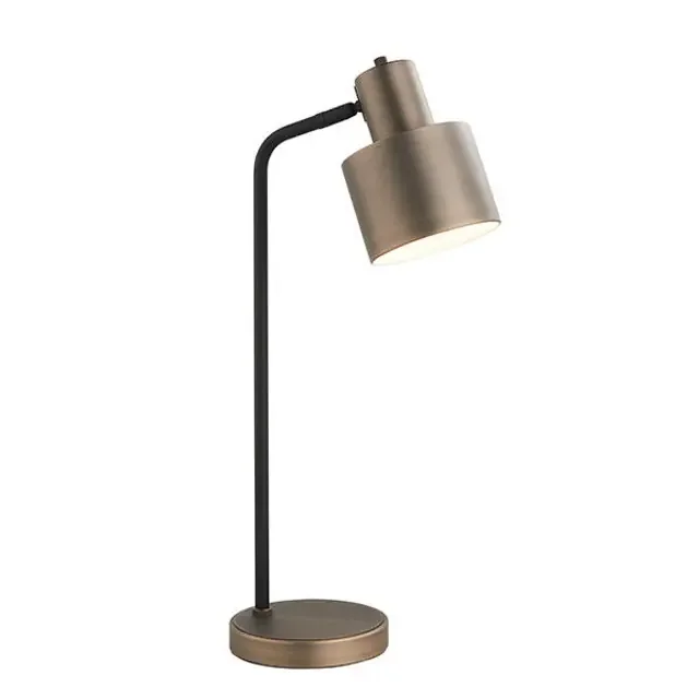 Mayfield Dark Bronze and Matt Black Adjustable Table Lamp