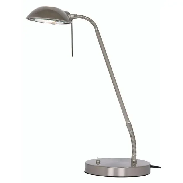 Metis Antique Chrome Flexible Table Lamp