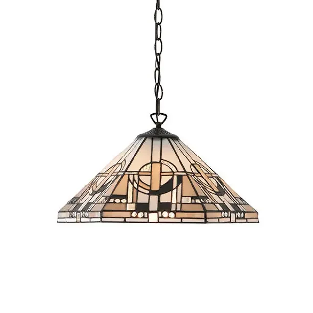 Metropolitan Dark Bronze Tiffany Pendant Light